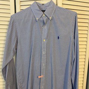 Men's Polo Long Sleeve Button Up